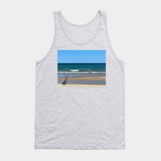 Driftwood on Beach Tank Top